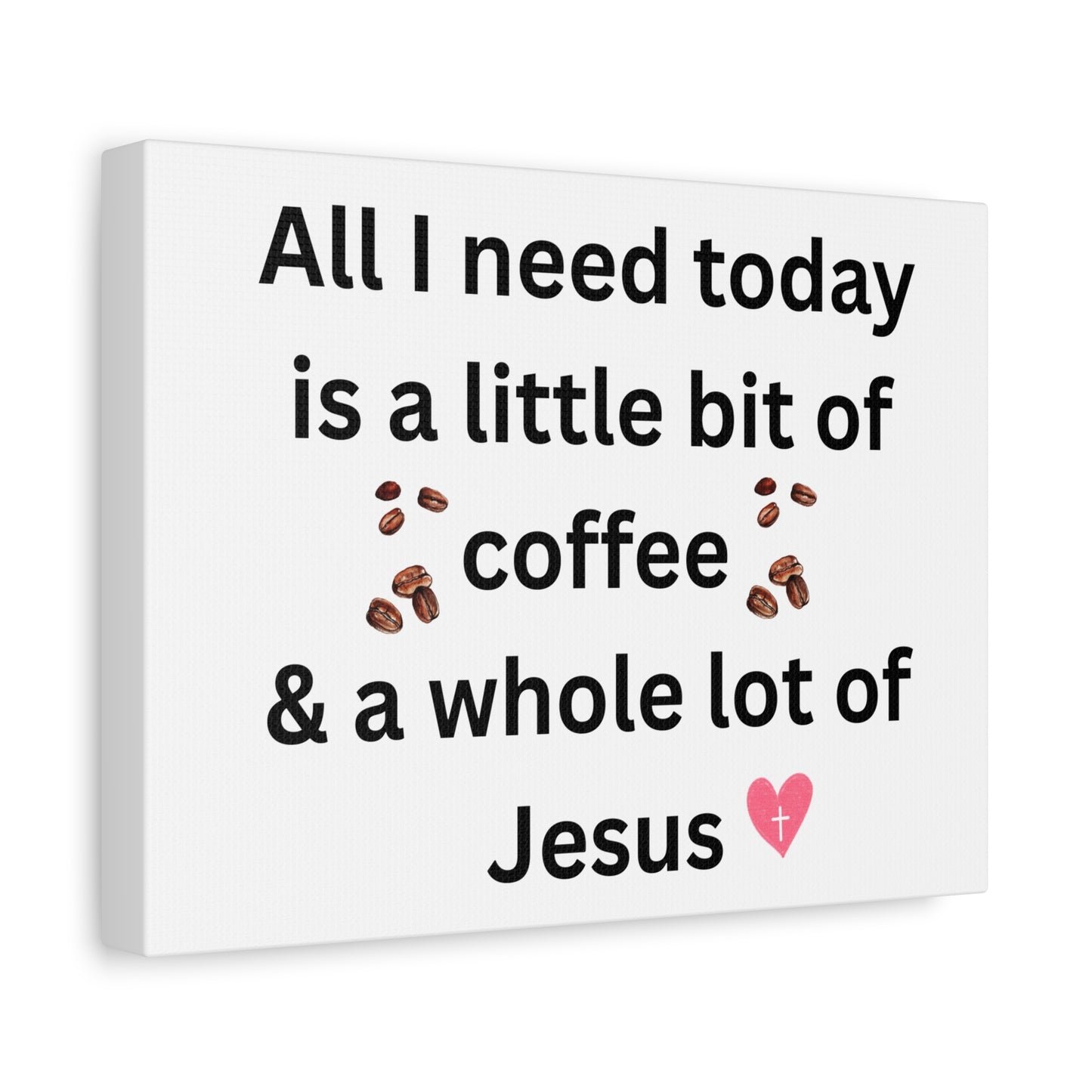 Coffee and Jesus Wall Art Canvas