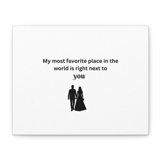 Romantic Wall Art, Perfect for Couples' Home Decor, Anniversary Gift, Relationship Gift, Love Quote Canvas