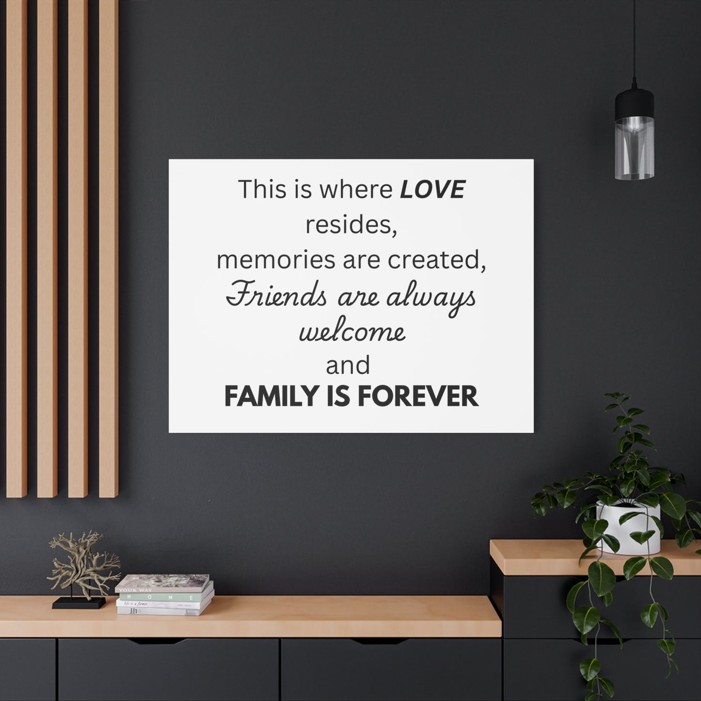 Love Family Canvas Artwork