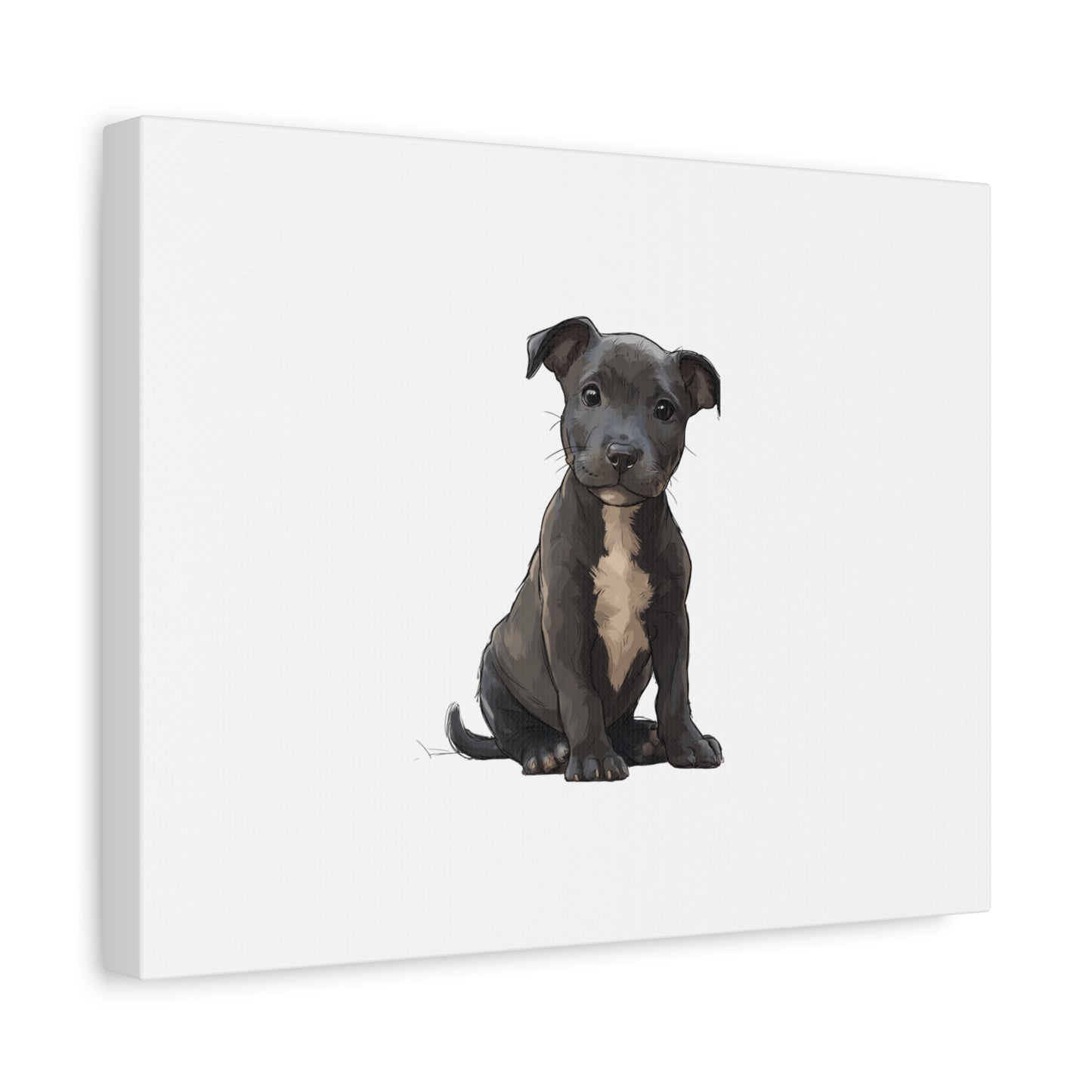 Dog Portrait Canvas Wall Art, Pet Lover Gift, Home Decor, Puppy Artwork, Animal Lover Canvas, Pet Memorial