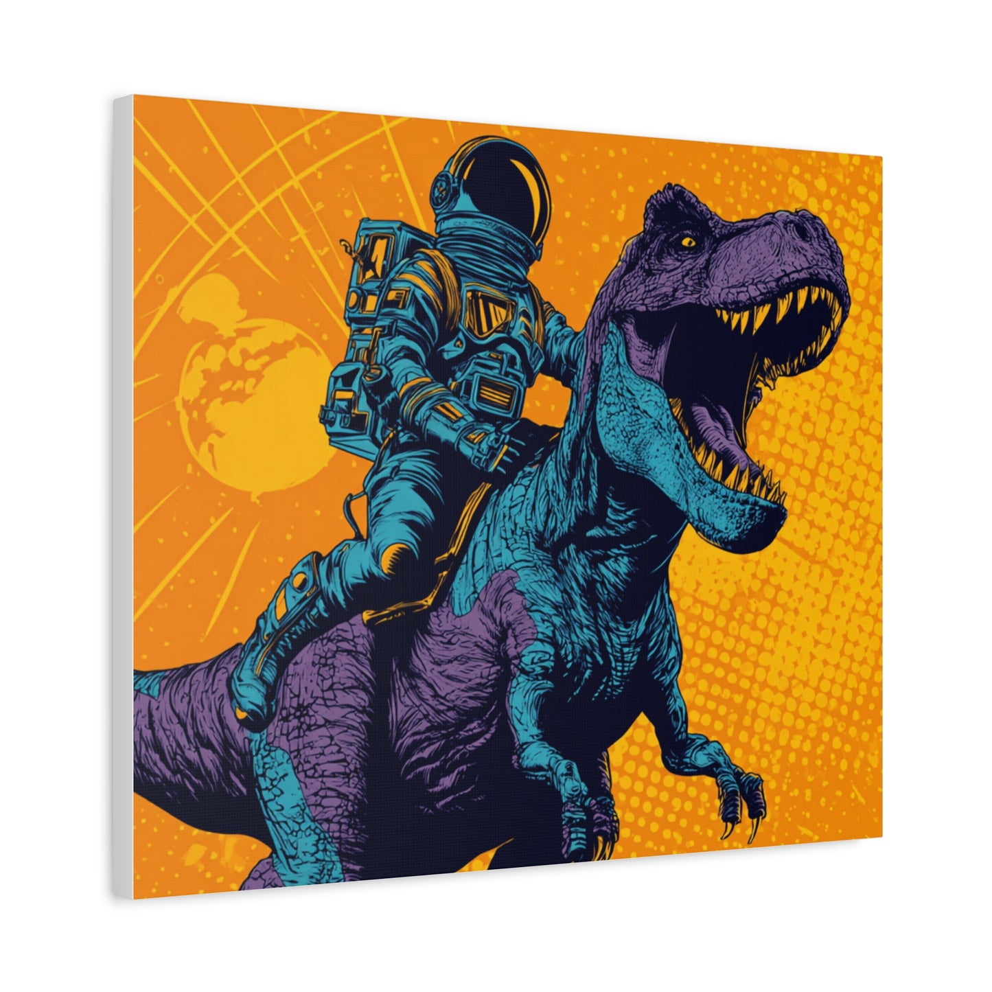 Canvas Print - Pop Art Dinosaur