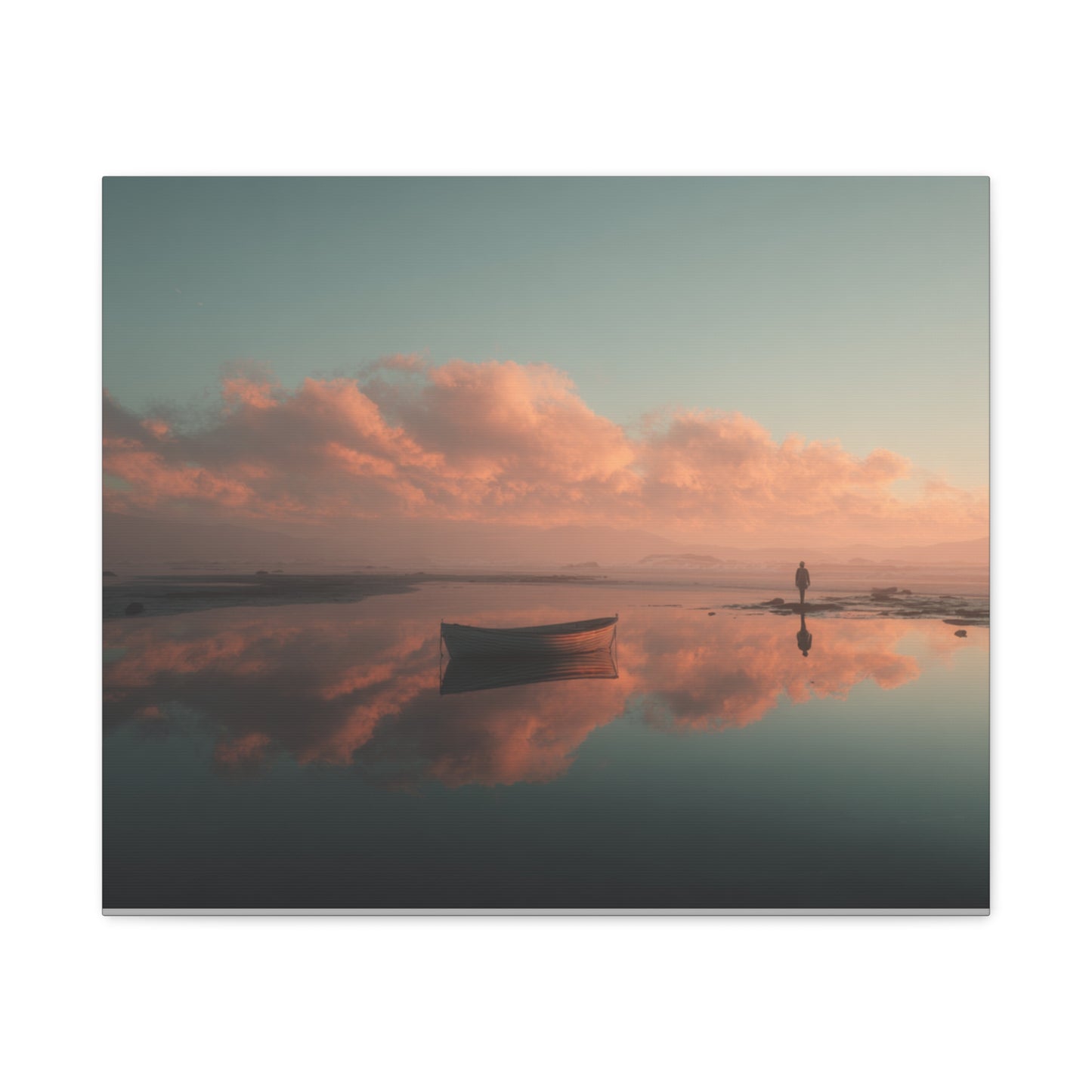 Serene Landscape Canvas Art Print, Coastal Decor, Home Bedroom Wall Art, Inspirational Wall Décor, Gift for Nature Lovers