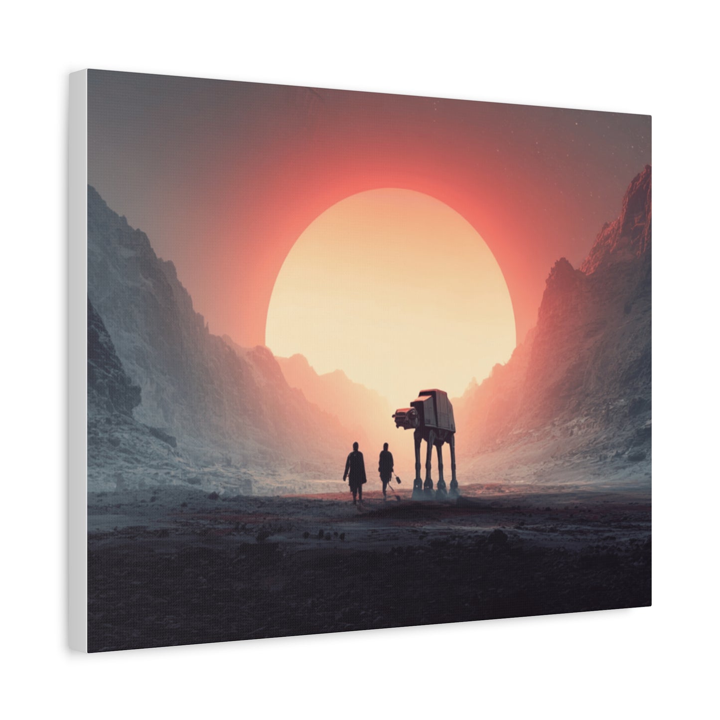 Stretched Canvas Art Print, Sci-Fi Wall Decor, Space Home Decor, Unique Gift for Fans, Movie-Inspired Art