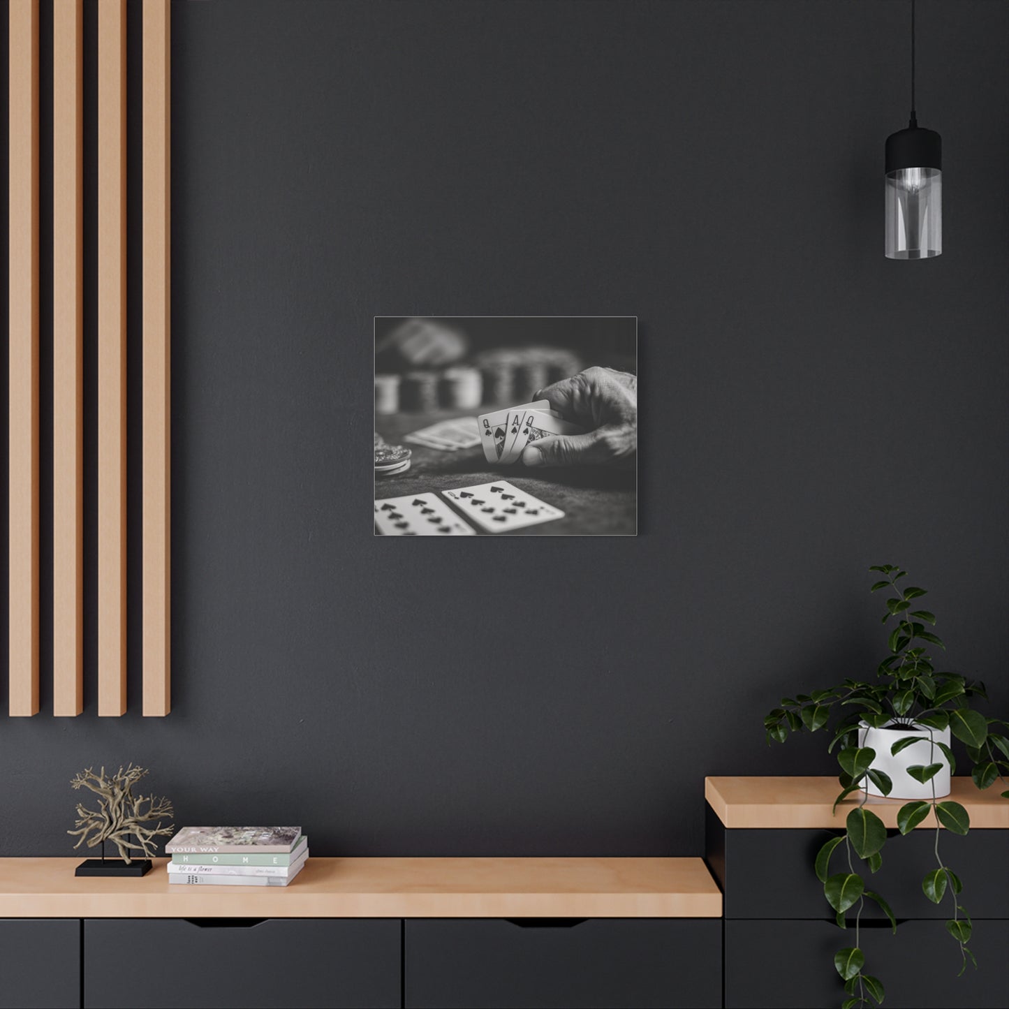Poker Player Canvas Wall Art