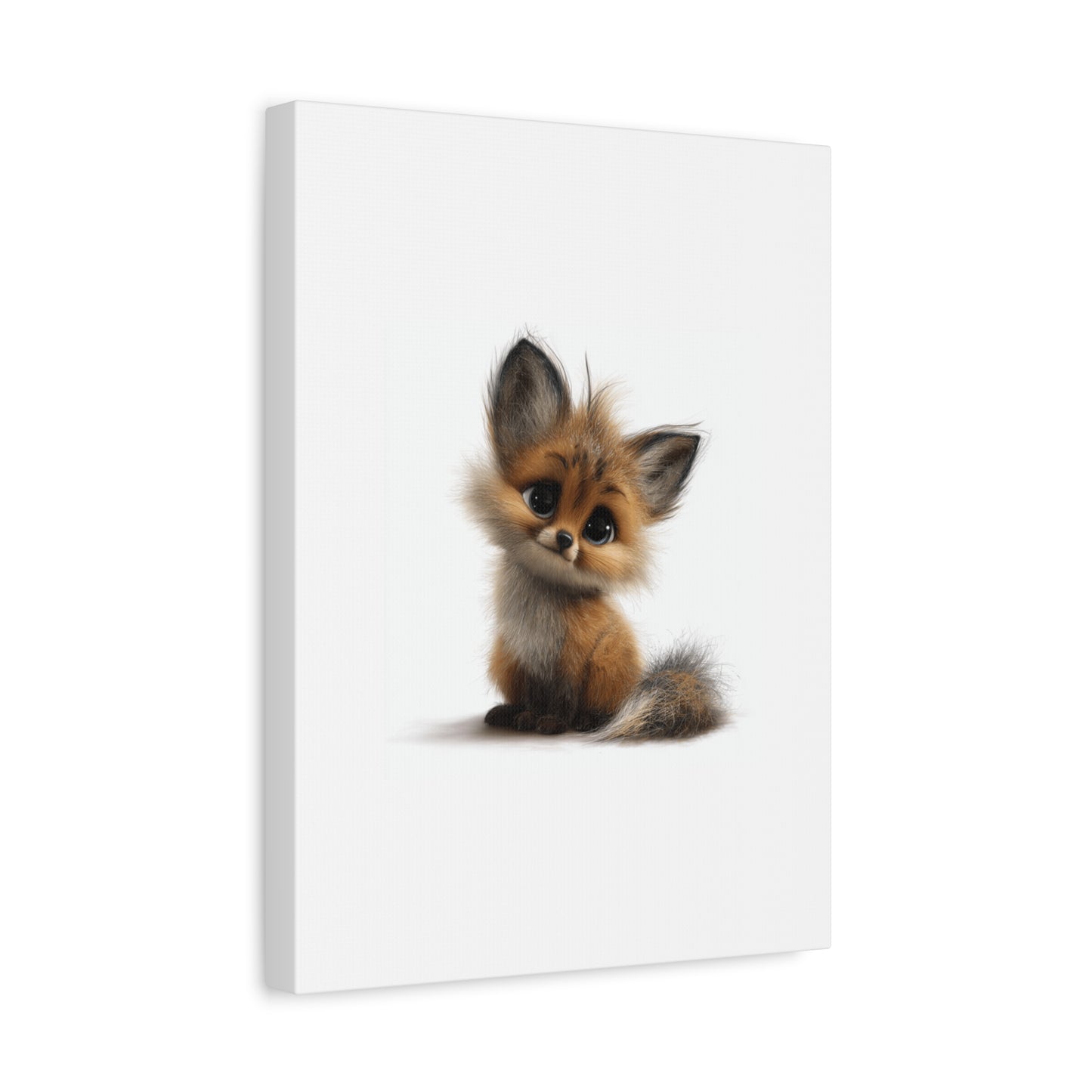 Adorable Fox Canvas Art Print, Cute Nursery Wall Decor, Baby Shower Gift, Animal Lover Home Decor, Kids Room Decoration