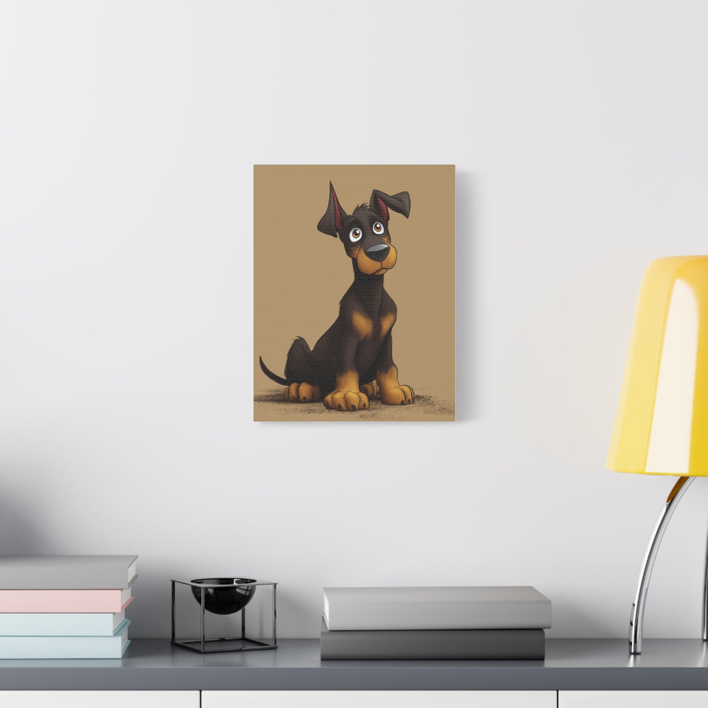 Custom Dog Portrait Canvas, Pet Decor, Dog Lover Gift, Cute Animal Art, Home Wall Art