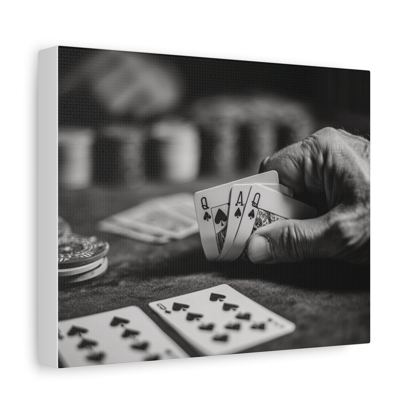 Poker Player Canvas Wall Art