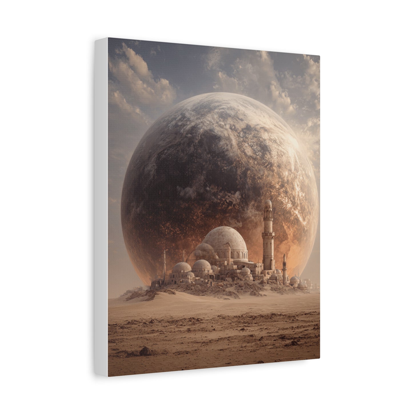 Cosmic Landscape Canvas Art, Wall Decor, Celestial Print, Space Artwork, Home Decoration, Gift for Science Fiction Lovers