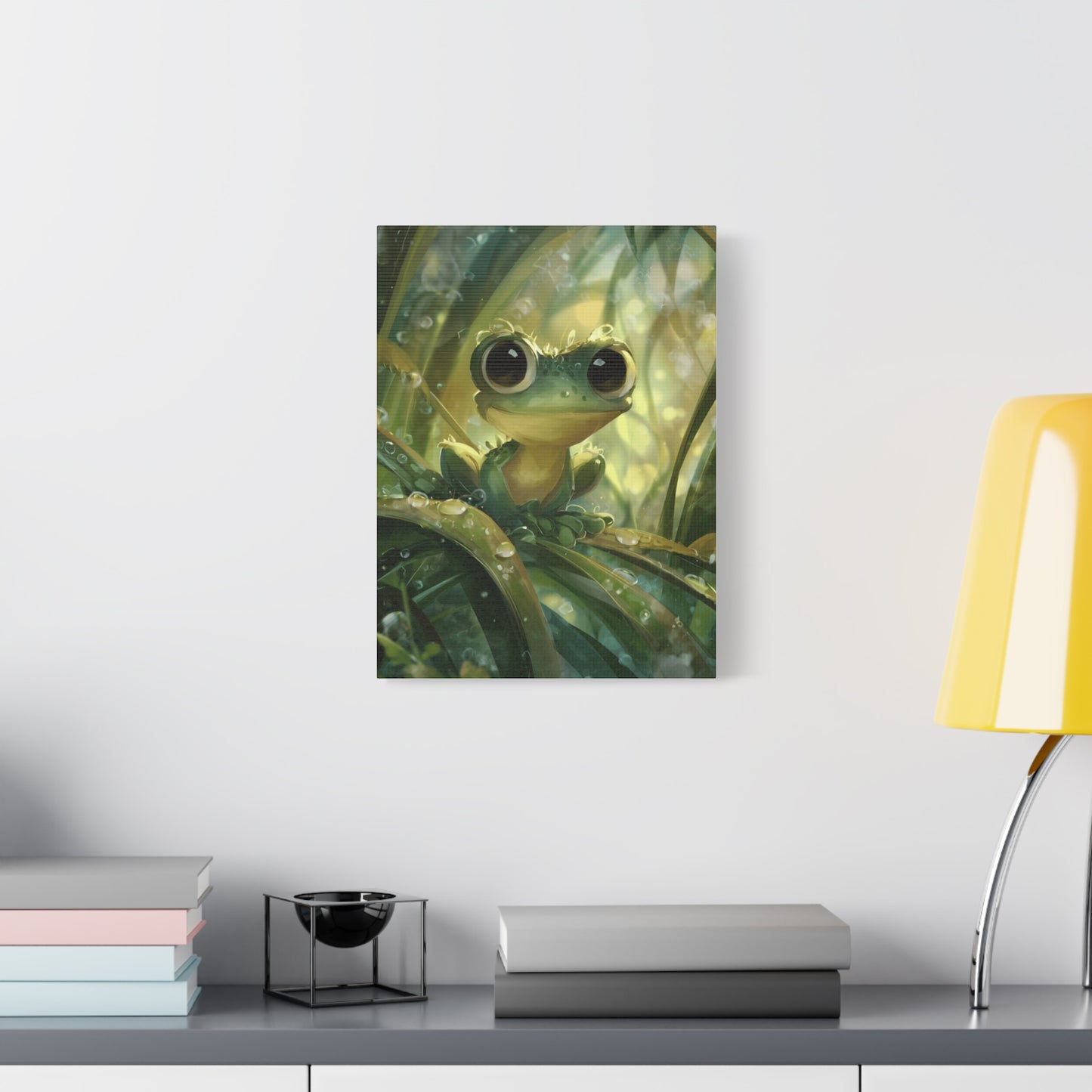 Whimsical Frog Wall Art Print, Nature Decor, Kids Room, Animal Lover Gift, Playful Home Decor, Nursery Wall Art