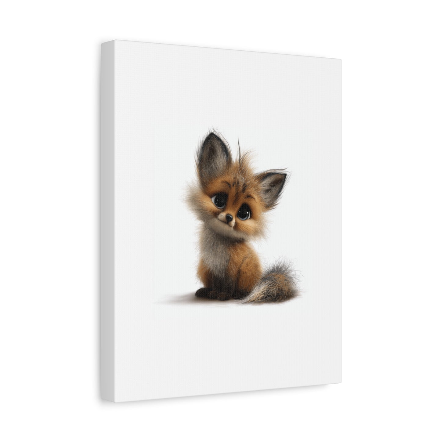 Adorable Fox Canvas Art Print, Cute Nursery Wall Decor, Baby Shower Gift, Animal Lover Home Decor, Kids Room Decoration