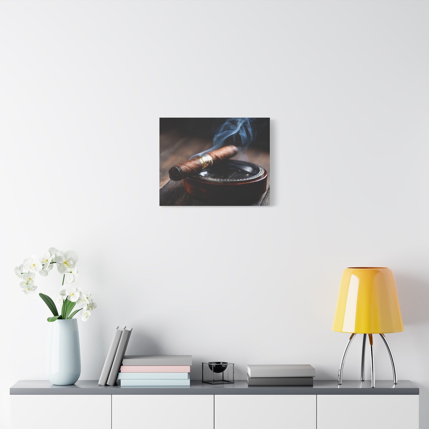 Cigar Smoke Wall Art Canvas