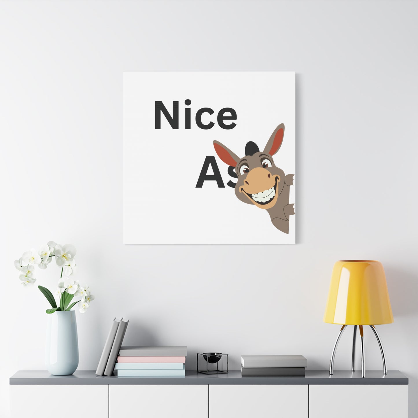 Funny bathroom Canvas Art Print