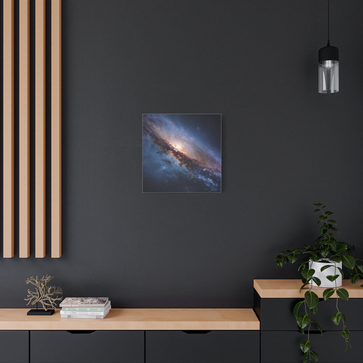 Galaxy Wall Art, Stretched Canvas Print, Cosmic Decor, Space Art, Home Gallery