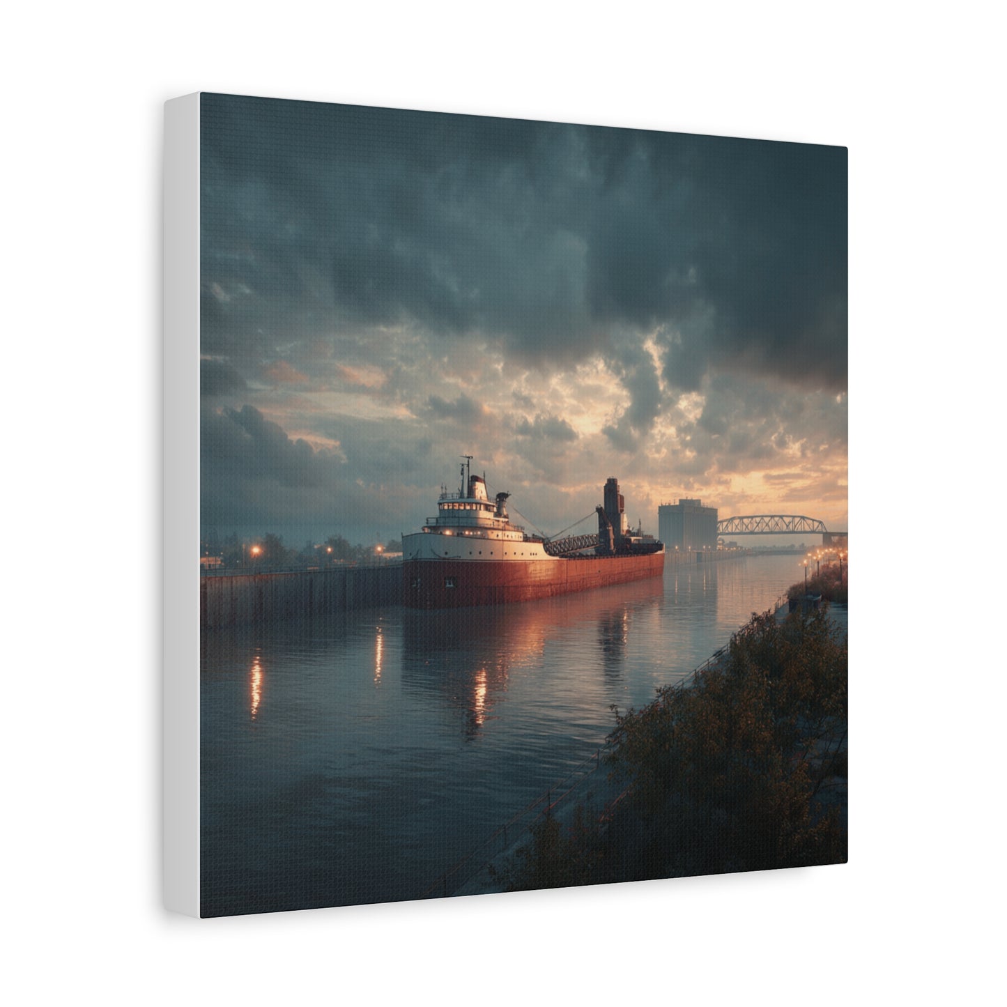 Stretched Canvas Art Print, Nautical Wall Decor, Maritime Scene, Boat Photo, Home or Office Decoration, Gift for Ocean Lovers