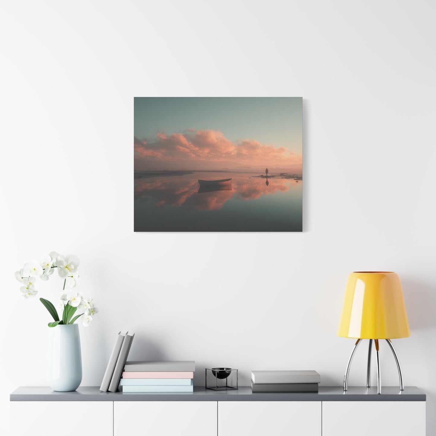 Serene Landscape Canvas Art Print, Coastal Decor, Home Bedroom Wall Art, Inspirational Wall Décor, Gift for Nature Lovers