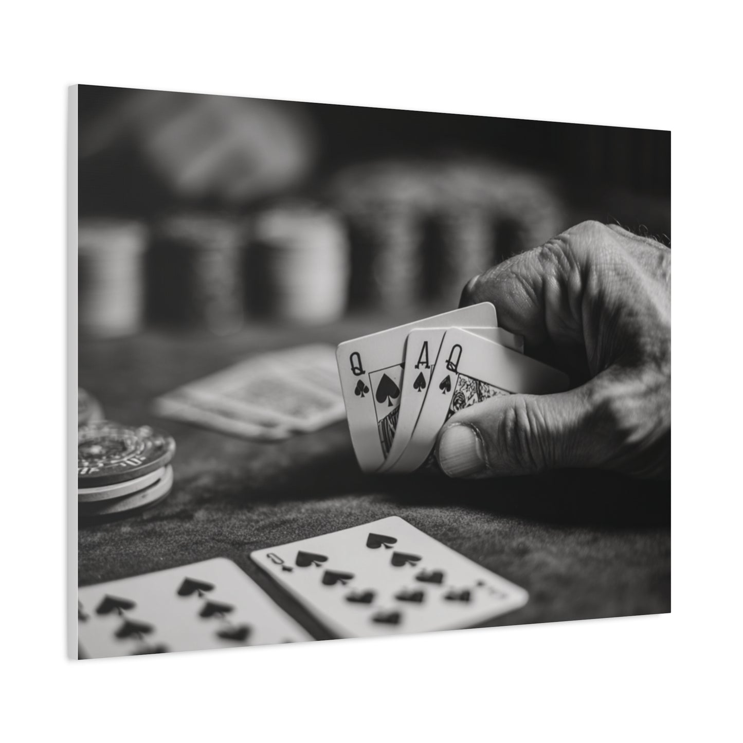 Poker Player Canvas Wall Art