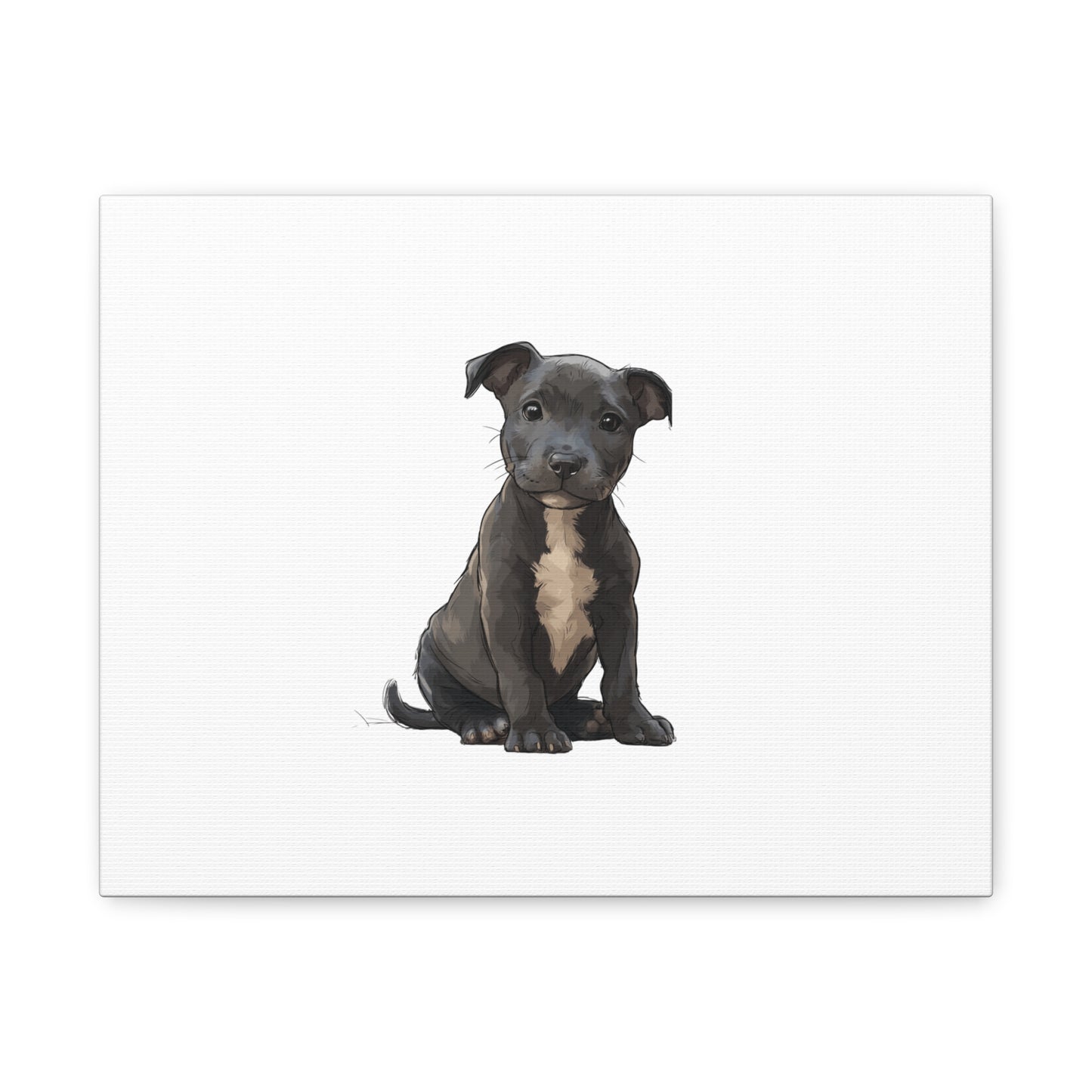 Dog Portrait Canvas Wall Art, Pet Lover Gift, Home Decor, Puppy Artwork, Animal Lover Canvas, Pet Memorial