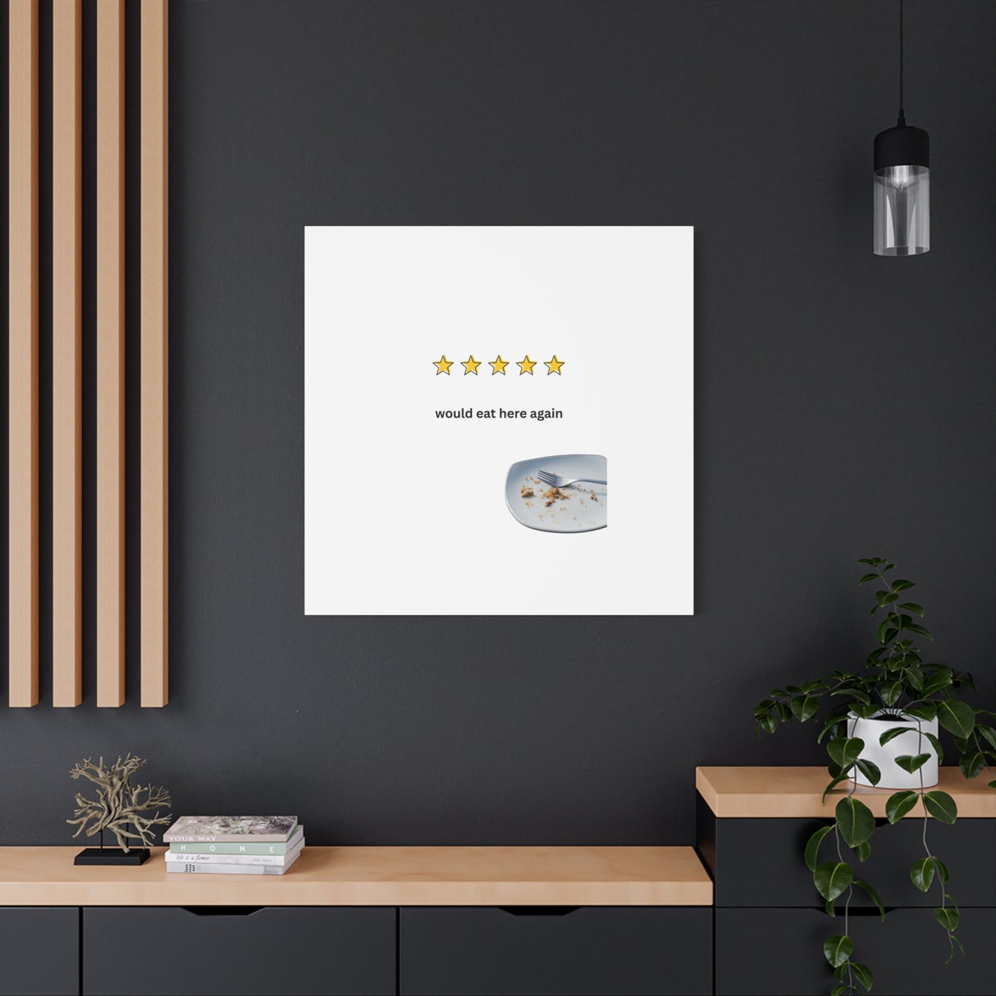 Dining Canvas - Would Eat Here Again Wall Art