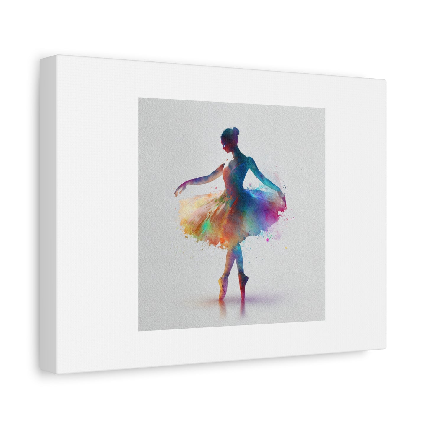 Canvas Print - Beautiful Ballerina with Color Splash - Perfect for a Little Dancer's Room