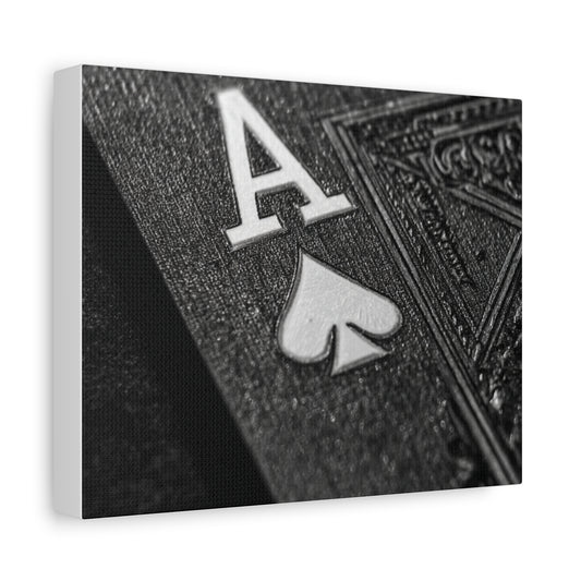 Black Ace Canvas Art