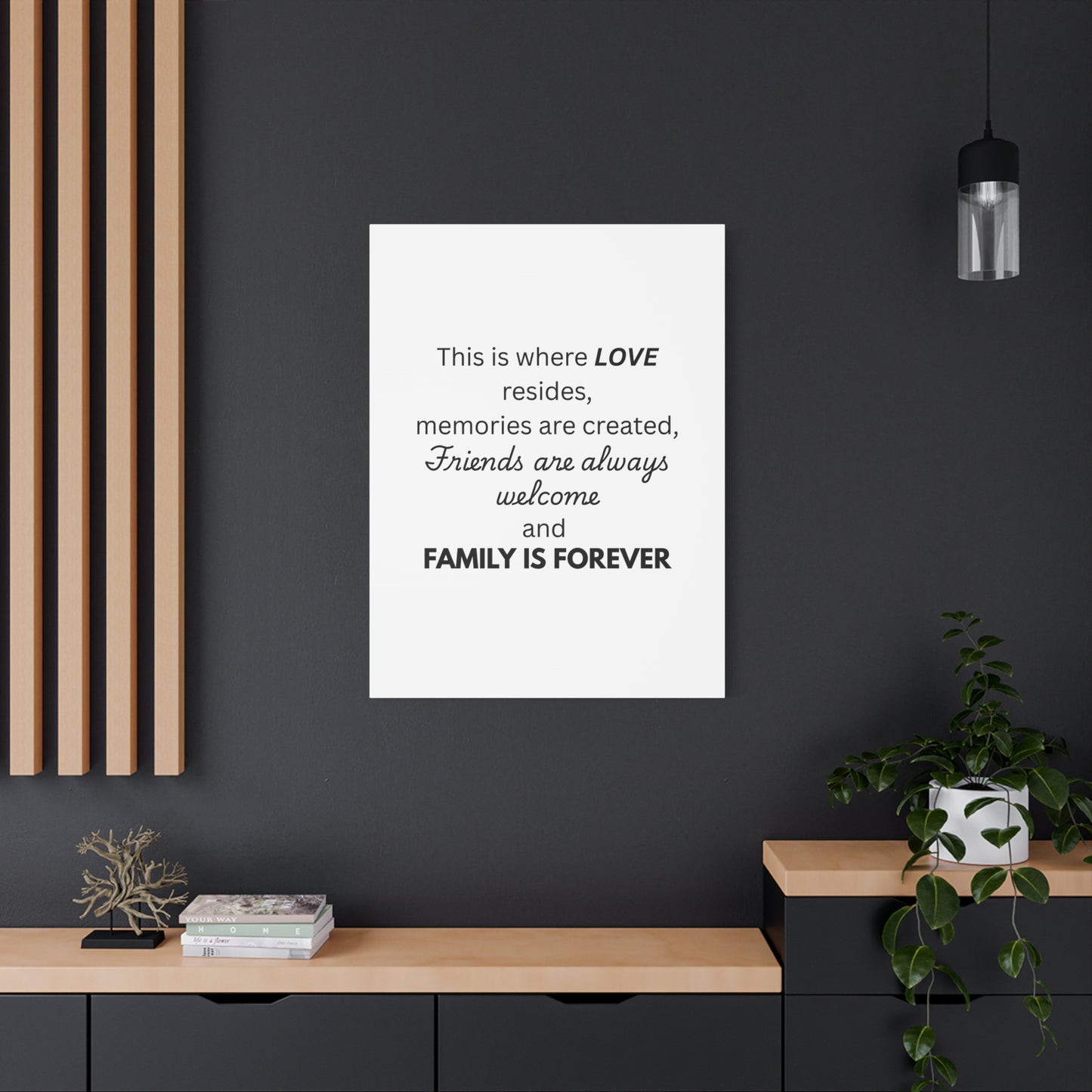 Love Family Canvas Artwork