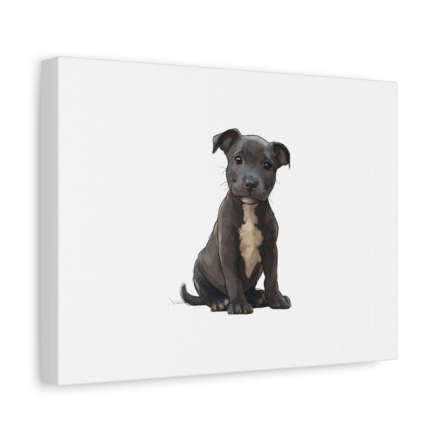 Dog Portrait Canvas Wall Art, Pet Lover Gift, Home Decor, Puppy Artwork, Animal Lover Canvas, Pet Memorial