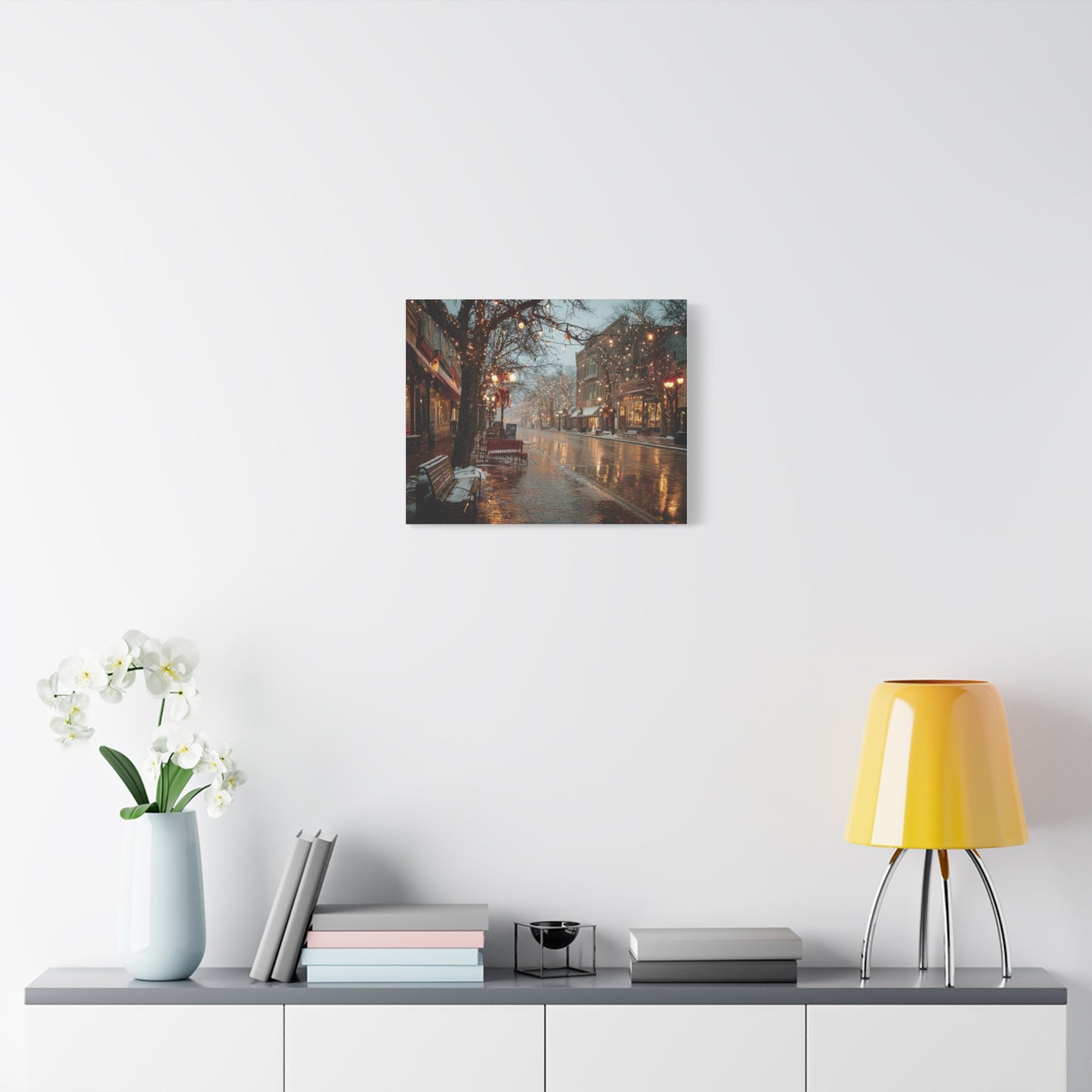 Cozy Winter Canvas Wall Art, Holiday Decor, Home Decoration, Gift for Her, Christmas Vibes, Seasonal Artwork