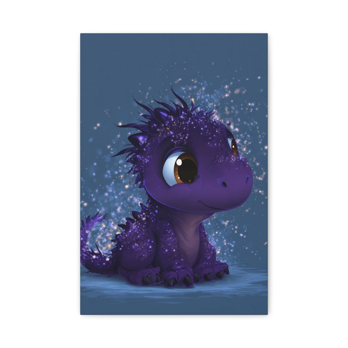 Whimsical Dragon Canvas Art, Cute Nursery Decor, Fantasy Wall Decor, Kids Room Art, Magical Home Gift, Birthday Gift