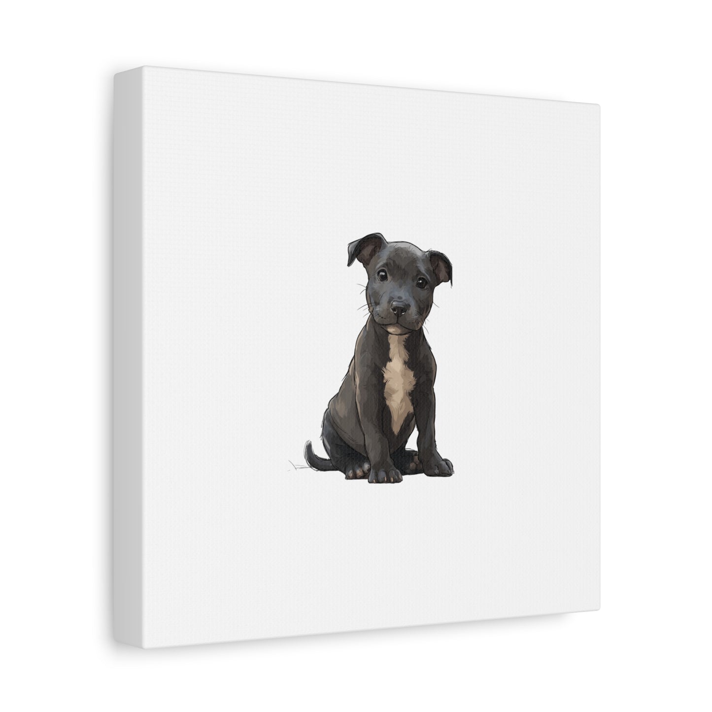 Dog Portrait Canvas Wall Art, Pet Lover Gift, Home Decor, Puppy Artwork, Animal Lover Canvas, Pet Memorial