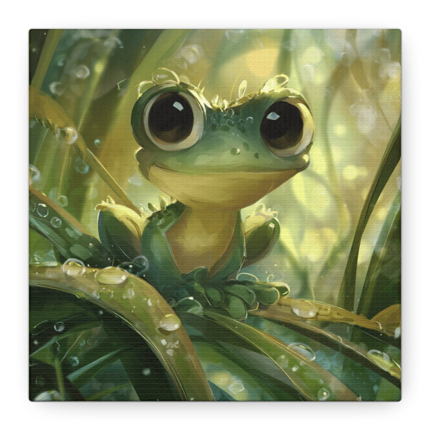 Whimsical Frog Wall Art Print, Nature Decor, Kids Room, Animal Lover Gift, Playful Home Decor, Nursery Wall Art