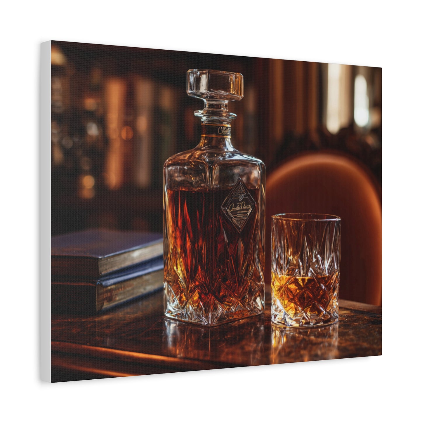 Elegant Whiskey Art Canvas
