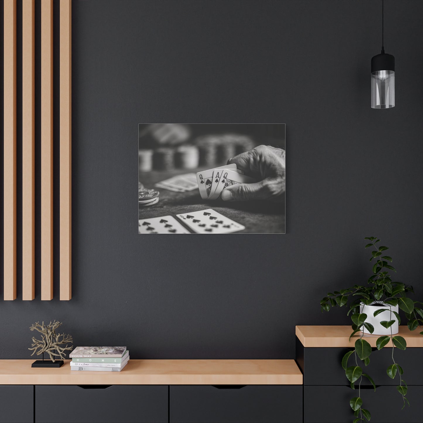 Poker Player Canvas Wall Art