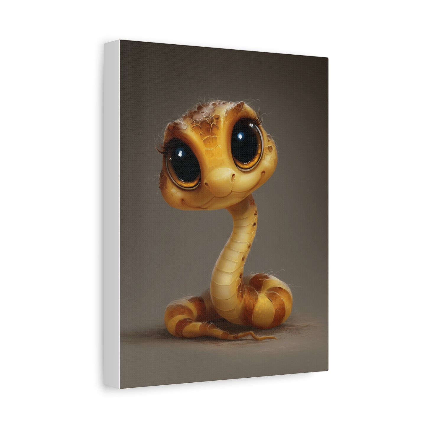 Whimsical Snake Canvas Art, Cute Animal Decor, Kids Room Wall Art, Gift for Animal Lovers, Unique Home Decoration