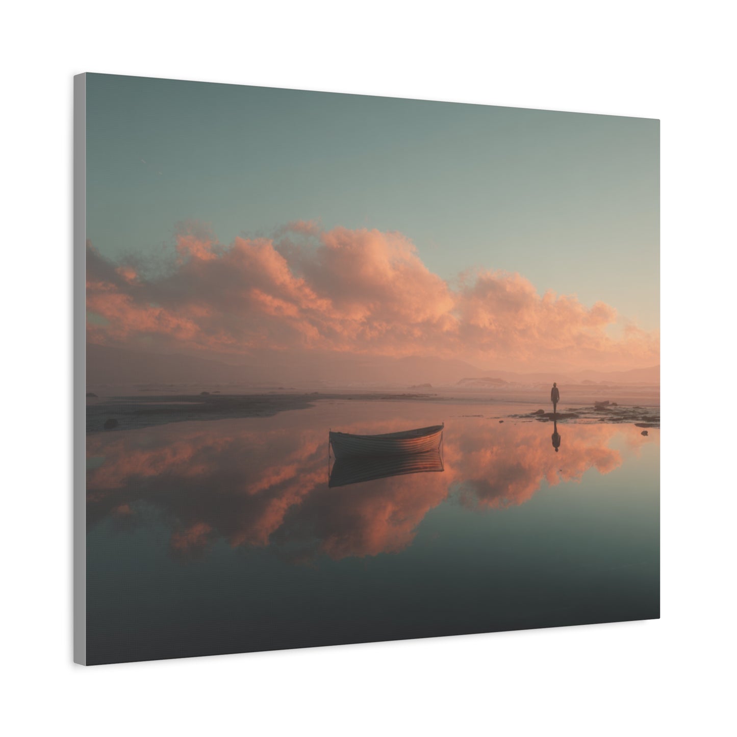Serene Landscape Canvas Art Print, Coastal Decor, Home Bedroom Wall Art, Inspirational Wall Décor, Gift for Nature Lovers