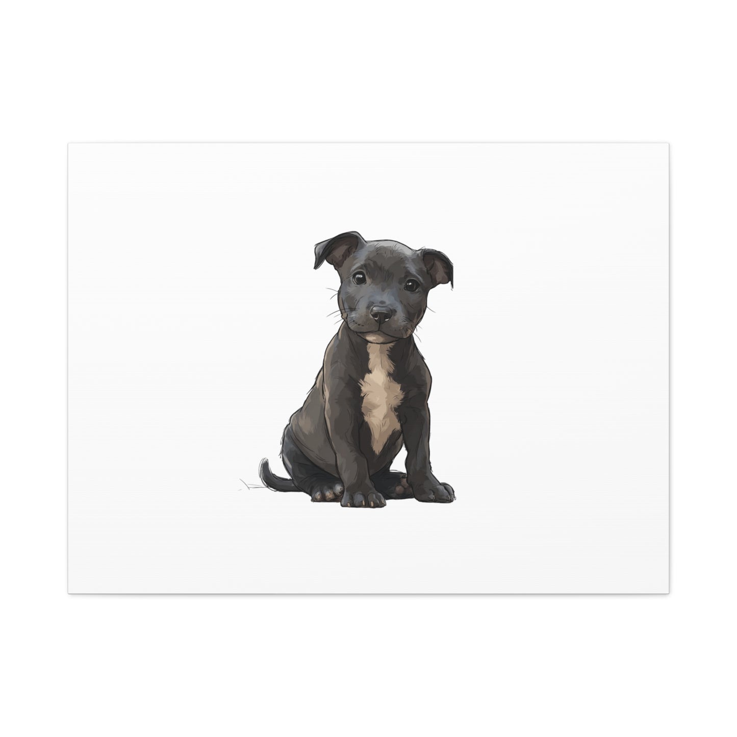 Dog Portrait Canvas Wall Art, Pet Lover Gift, Home Decor, Puppy Artwork, Animal Lover Canvas, Pet Memorial