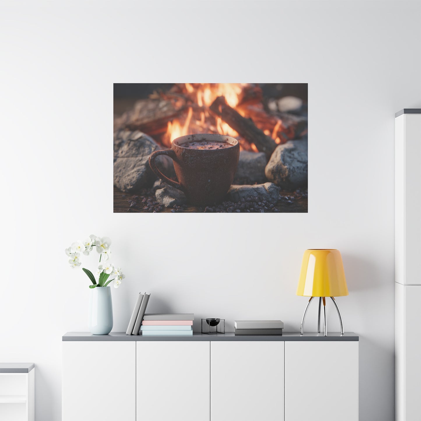 Cozy Campfire Canvas Print