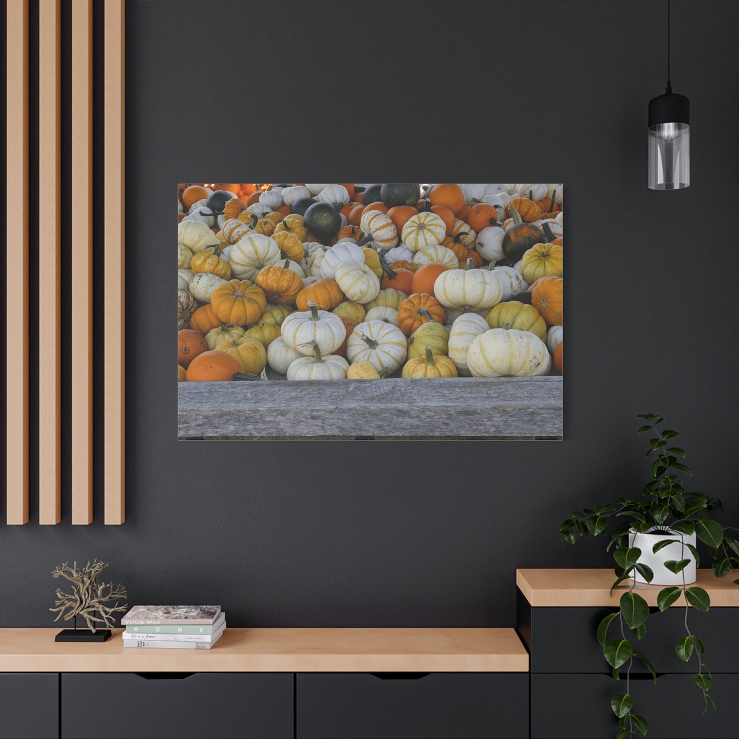Autumn Pumpkin Canvas Wall Art