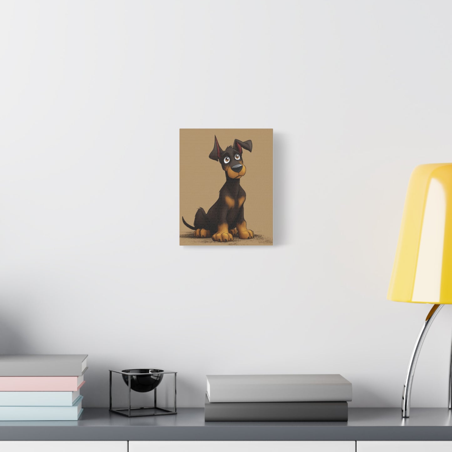 Custom Dog Portrait Canvas, Pet Decor, Dog Lover Gift, Cute Animal Art, Home Wall Art