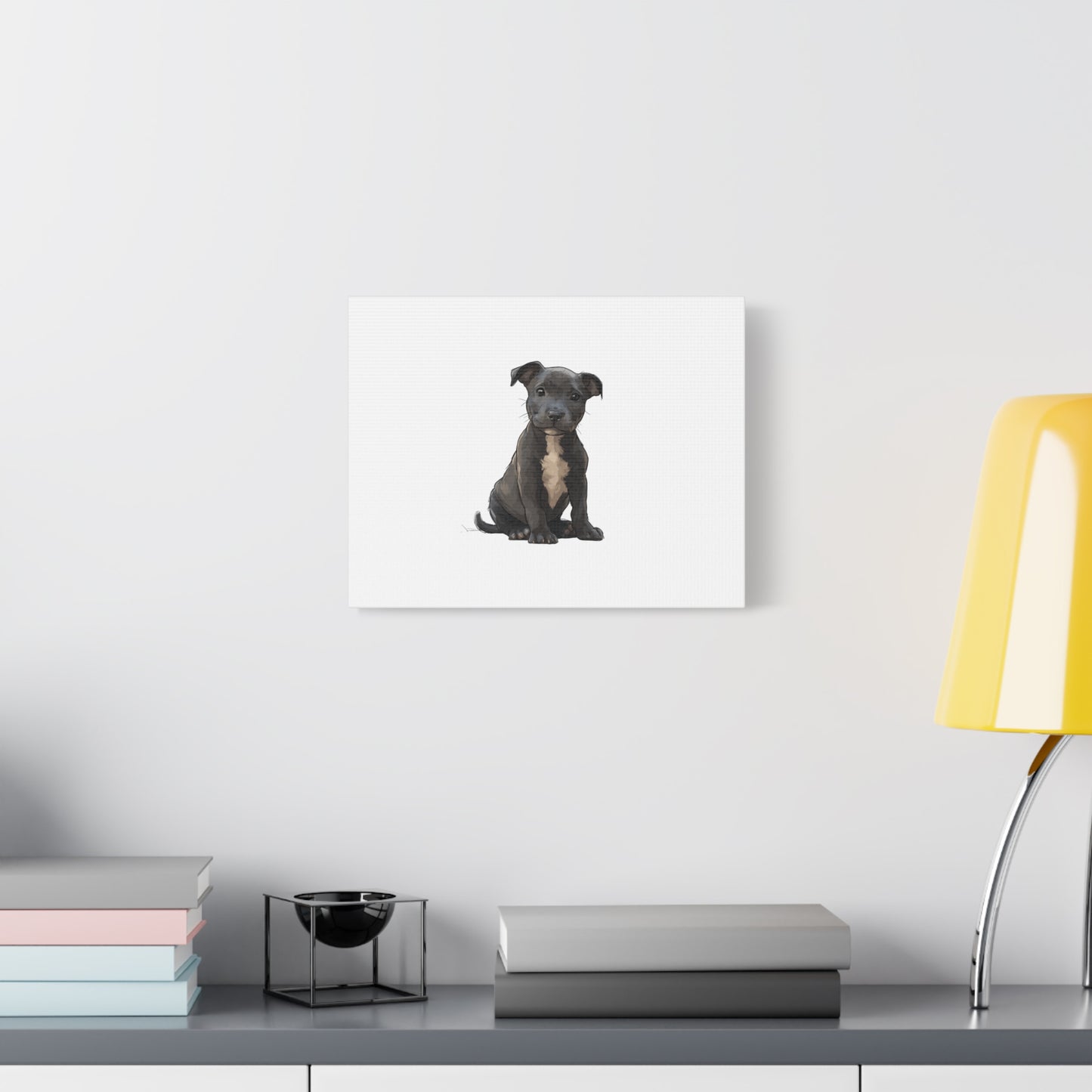 Dog Portrait Canvas Wall Art, Pet Lover Gift, Home Decor, Puppy Artwork, Animal Lover Canvas, Pet Memorial