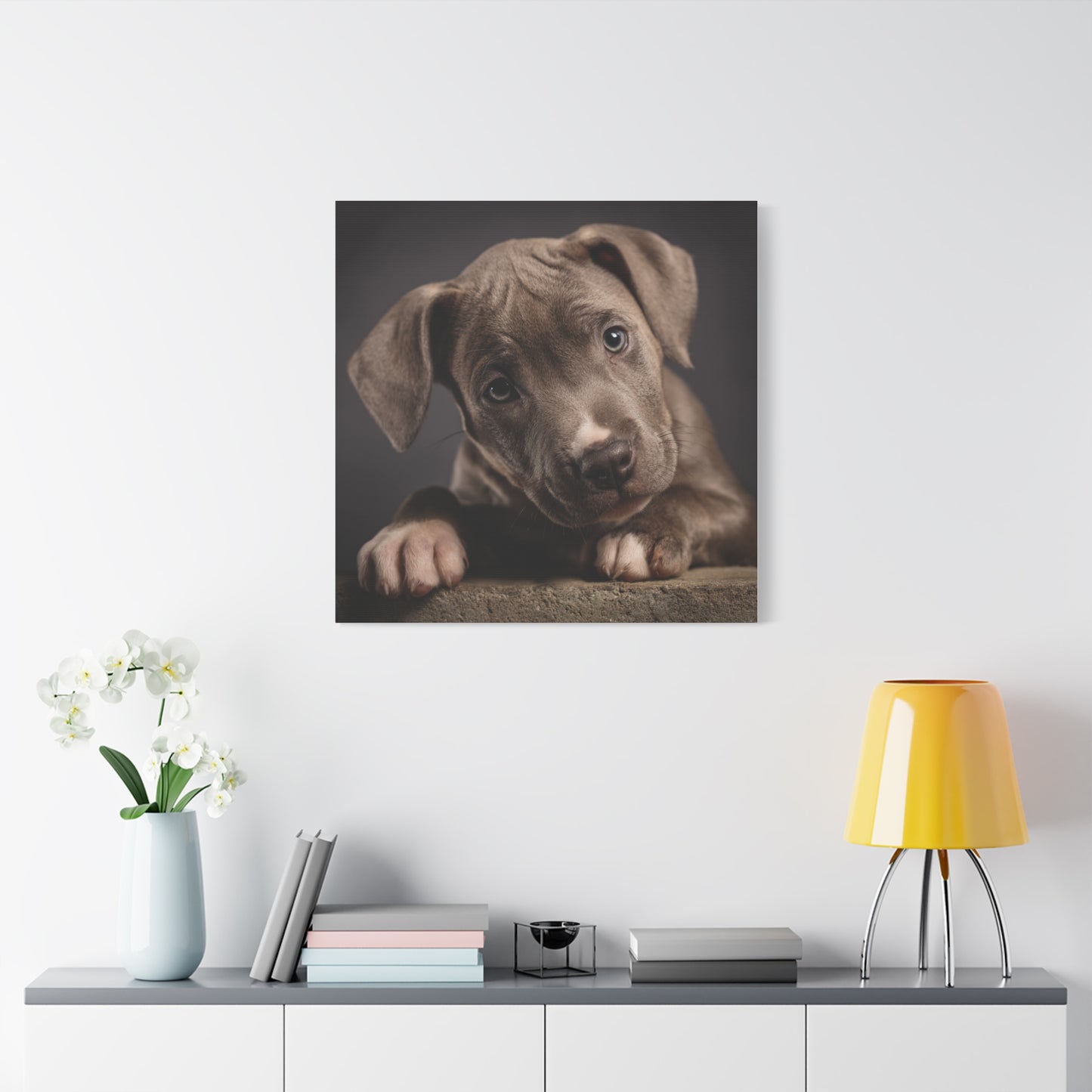 Puppy Portrait Canvas Art