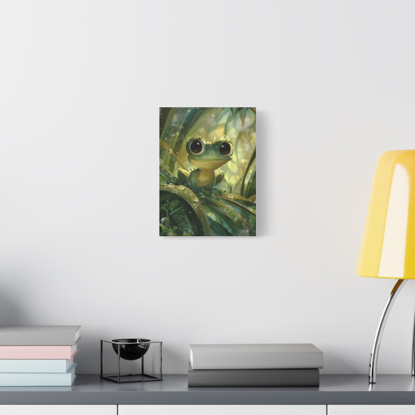 Whimsical Frog Wall Art Print, Nature Decor, Kids Room, Animal Lover Gift, Playful Home Decor, Nursery Wall Art