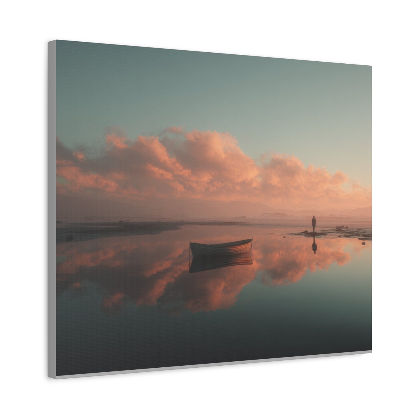 Serene Landscape Canvas Art Print, Coastal Decor, Home Bedroom Wall Art, Inspirational Wall Décor, Gift for Nature Lovers