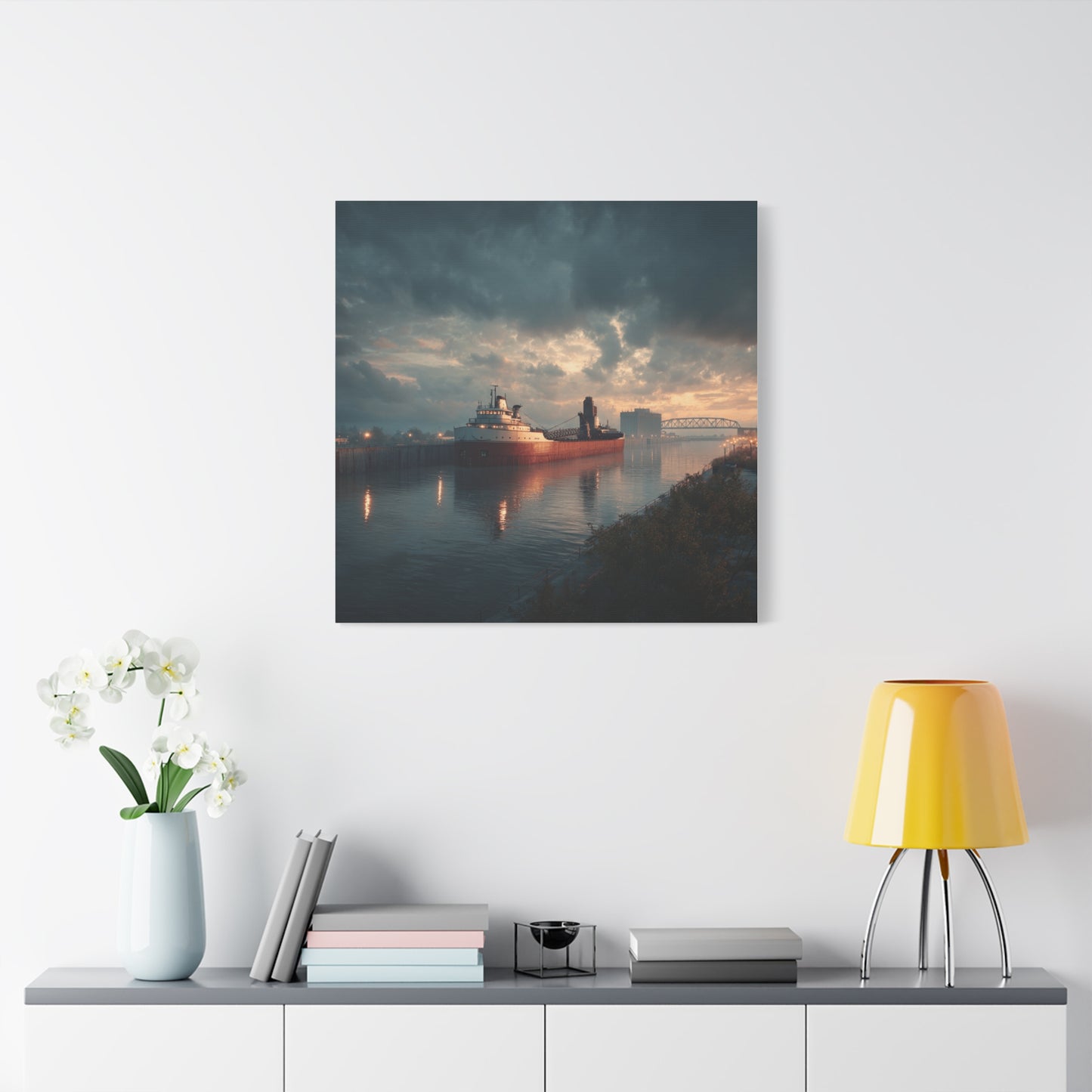 Stretched Canvas Art Print, Nautical Wall Decor, Maritime Scene, Boat Photo, Home or Office Decoration, Gift for Ocean Lovers