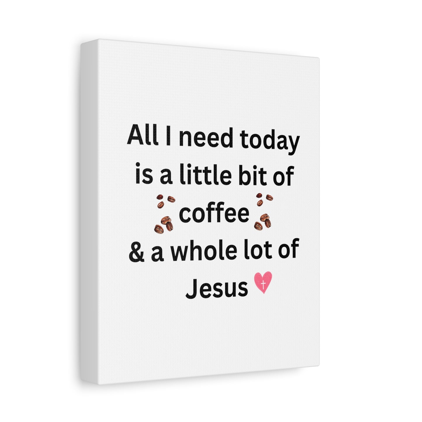 Coffee and Jesus Wall Art Canvas