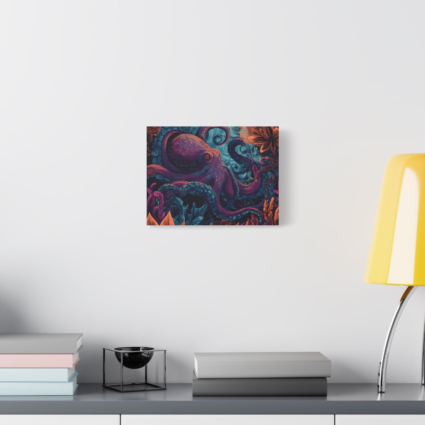 Canvas Wall Art - Colorful Pop Art Style Octopus