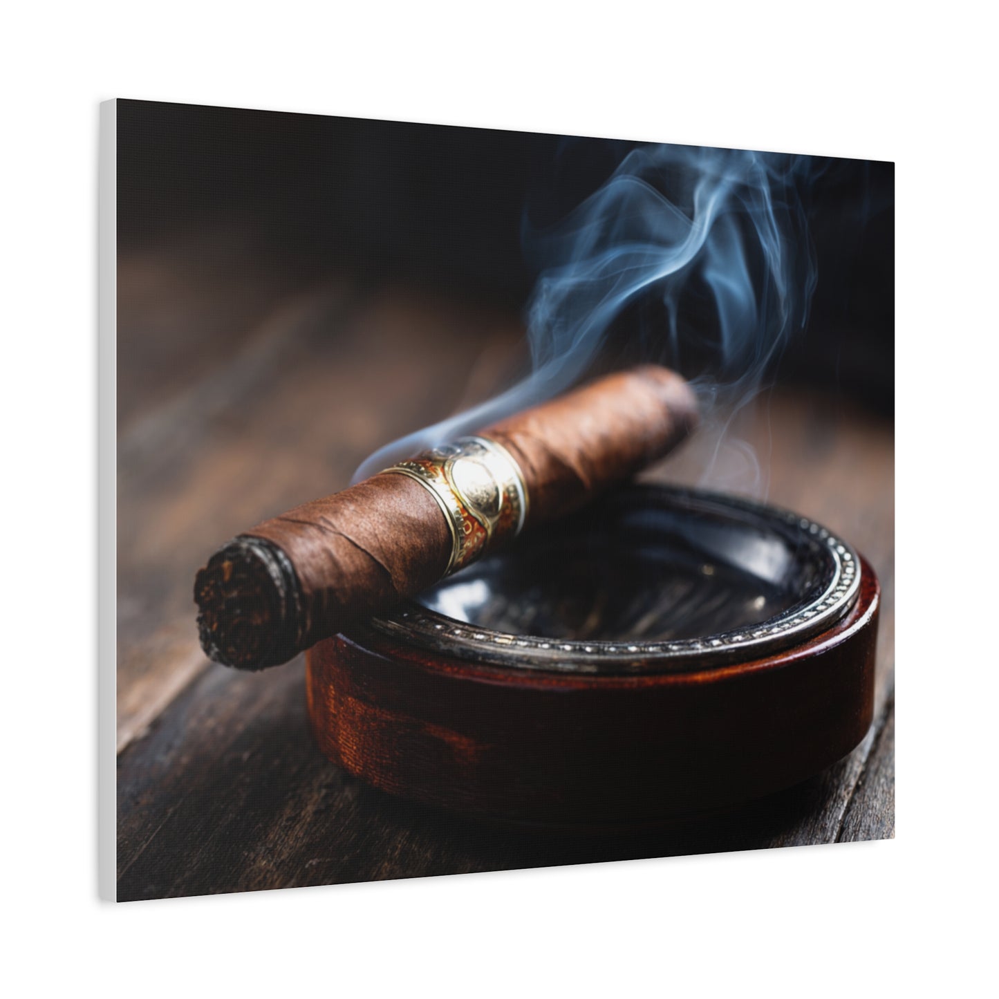 Cigar Smoke Wall Art Canvas