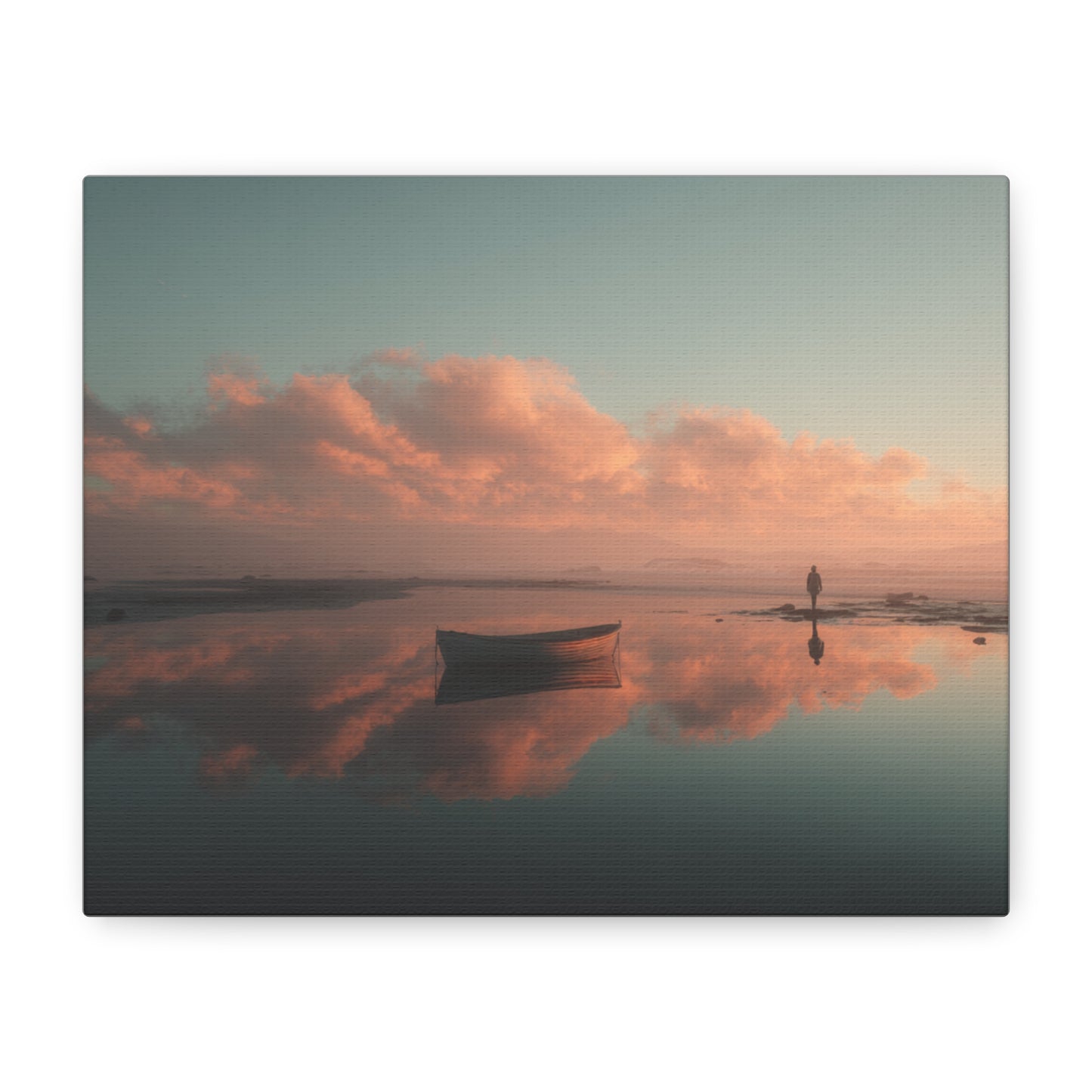 Serene Landscape Canvas Art Print, Coastal Decor, Home Bedroom Wall Art, Inspirational Wall Décor, Gift for Nature Lovers