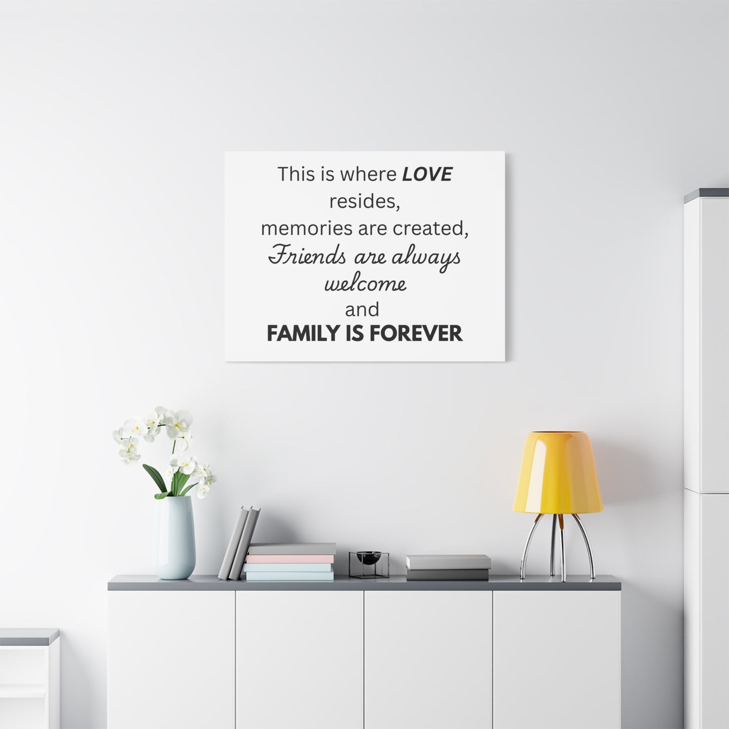 Love Family Canvas Artwork