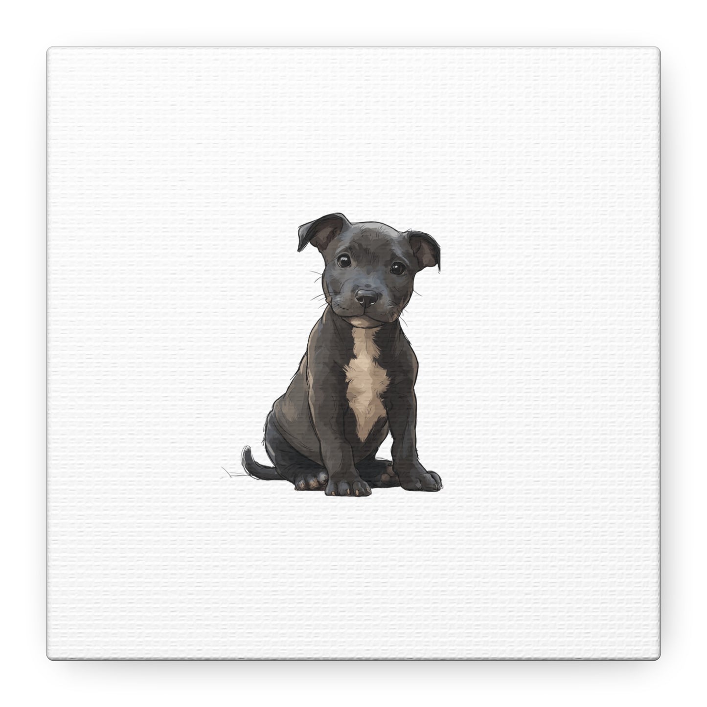 Dog Portrait Canvas Wall Art, Pet Lover Gift, Home Decor, Puppy Artwork, Animal Lover Canvas, Pet Memorial