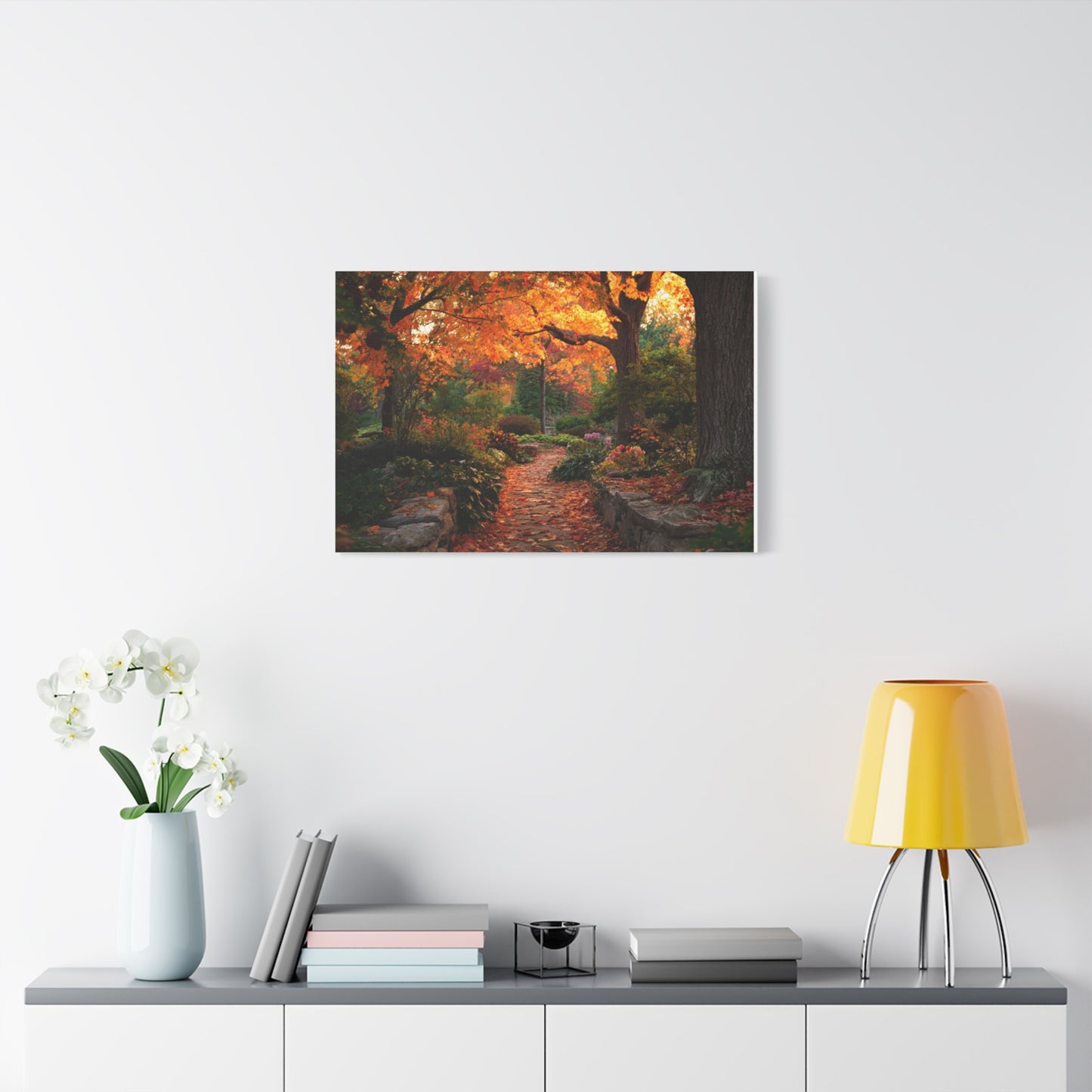 Autumn Pathway Canvas Wall Art